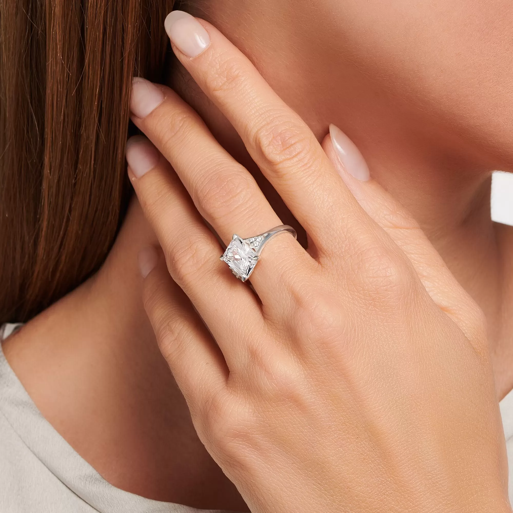 Online THOMAS SABO Bague avec pierres blanches argent