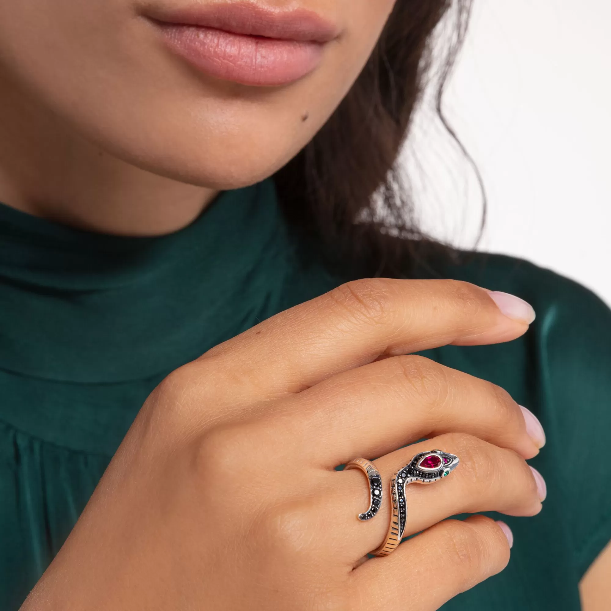 Fashion THOMAS SABO Bague serpent argent