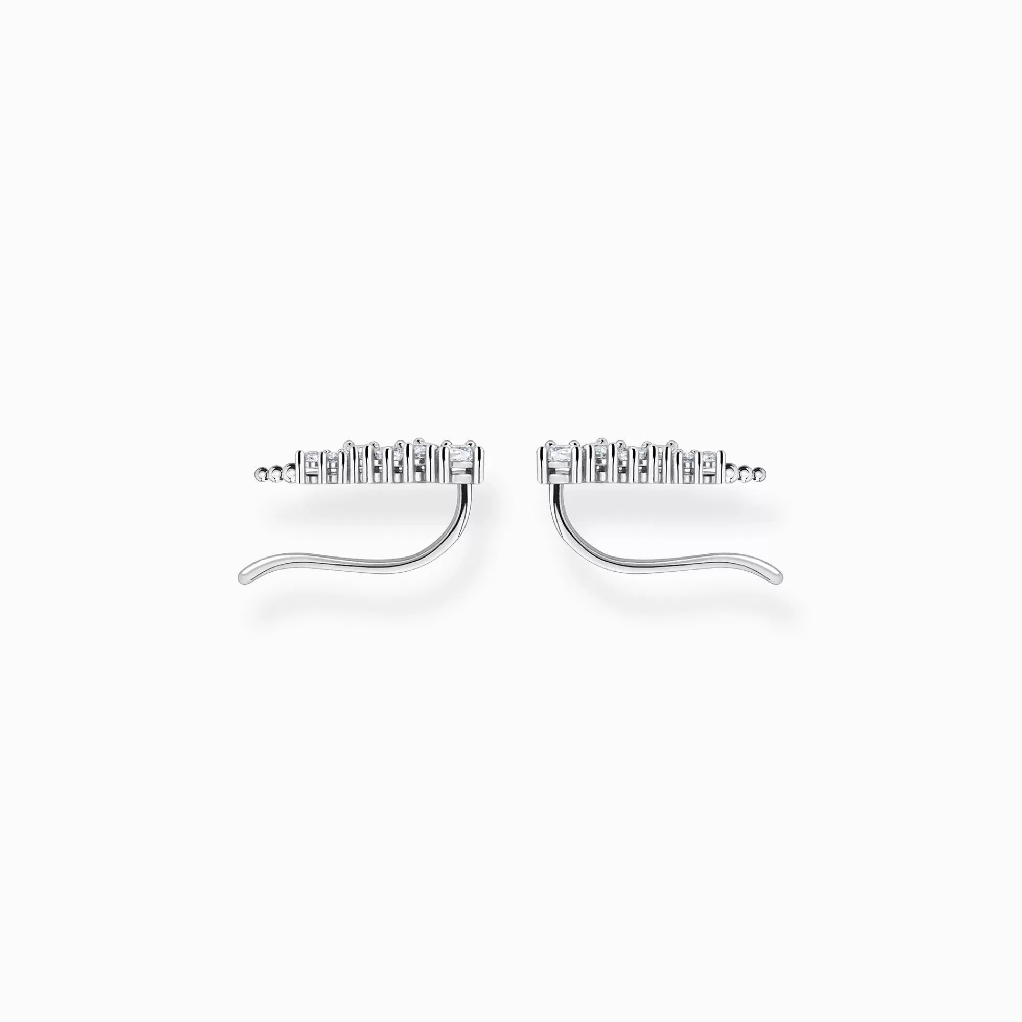 Hot THOMAS SABO Boucles d'oreilles grimpante pierres blanches argent