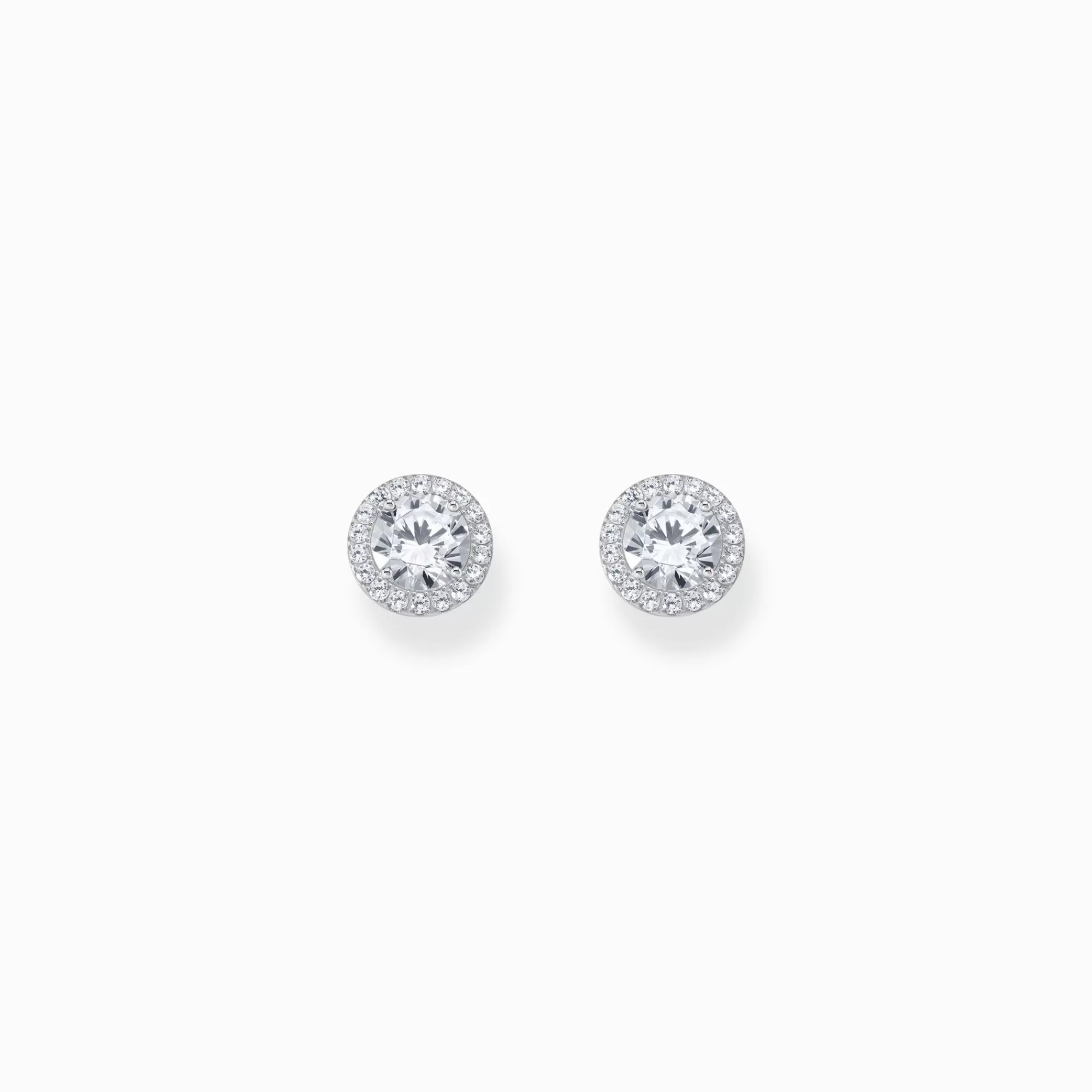 New THOMAS SABO Boucles d'oreilles halo en argent avec zircon blanc en taille brillant