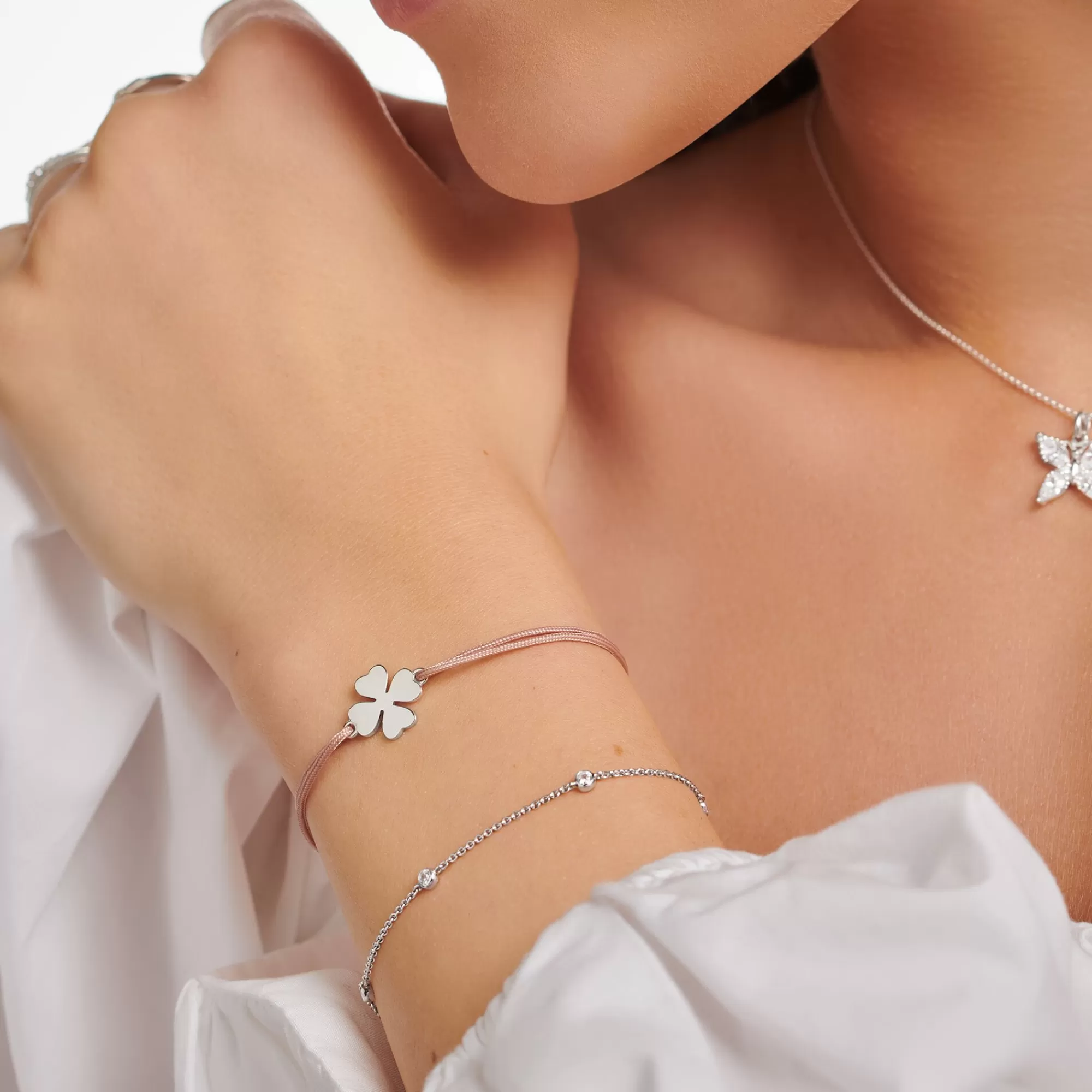 Fashion THOMAS SABO Bracelet Little Secret trèfle