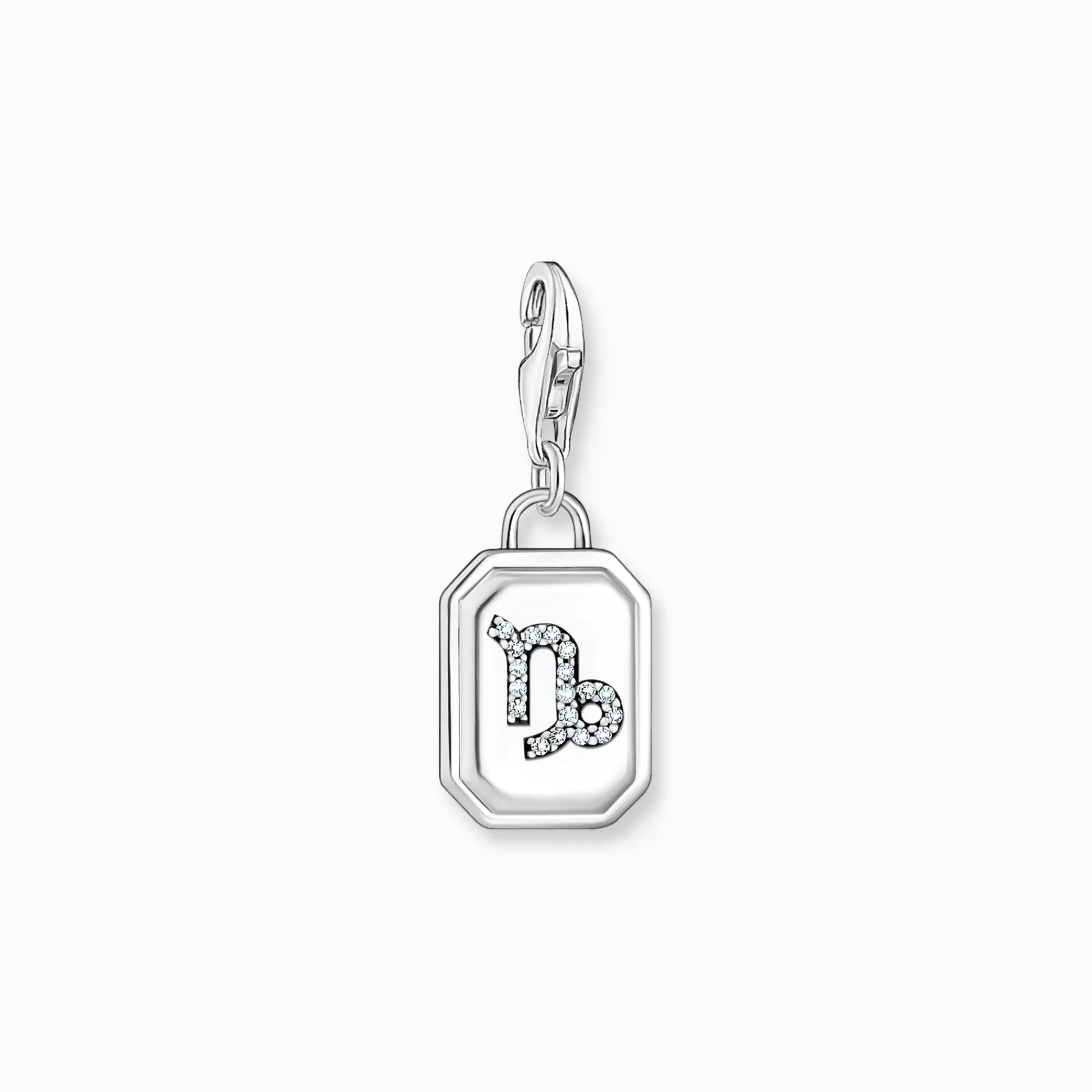Hot THOMAS SABO Breloque Charm signe du zodiaque Capricorne en argent, ornée de pierres