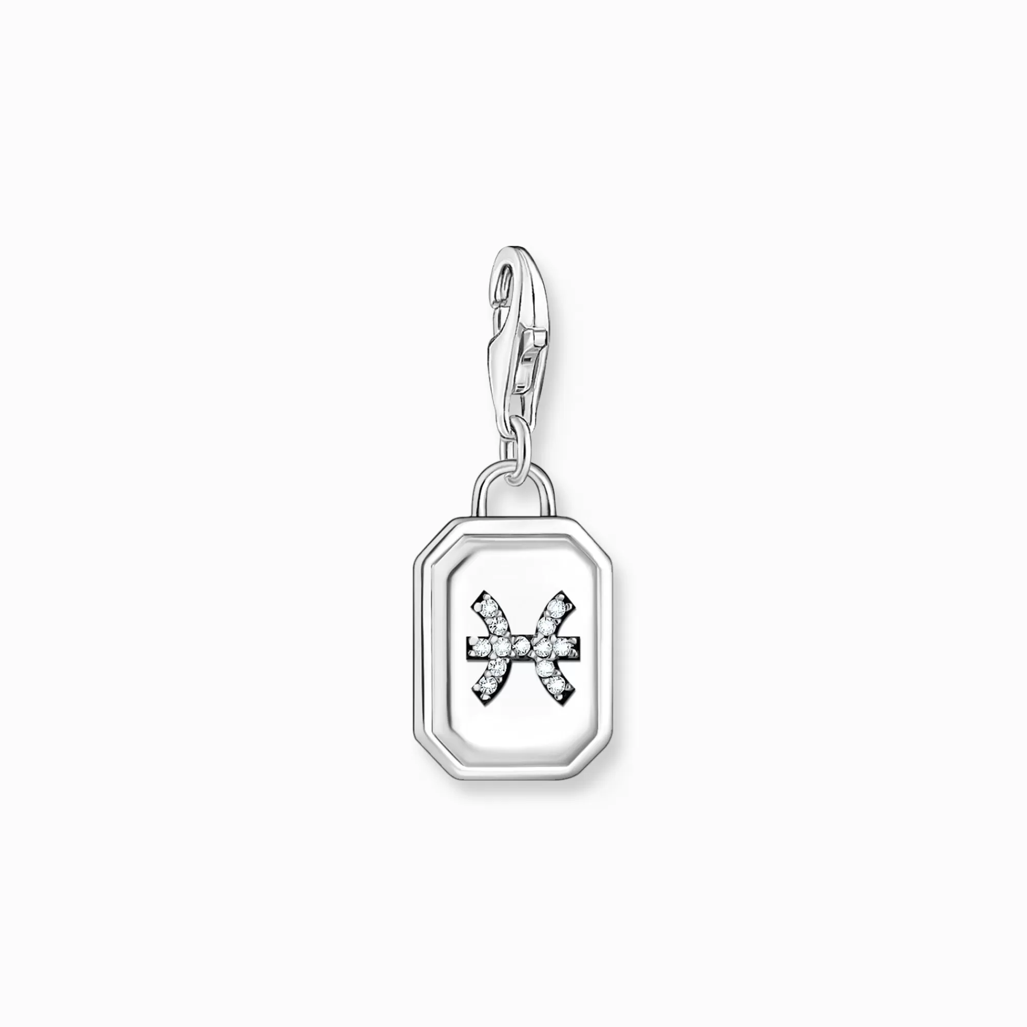 Flash Sale THOMAS SABO Breloque Charm signe du zodiaque Poisson en argent, ornée de pierres