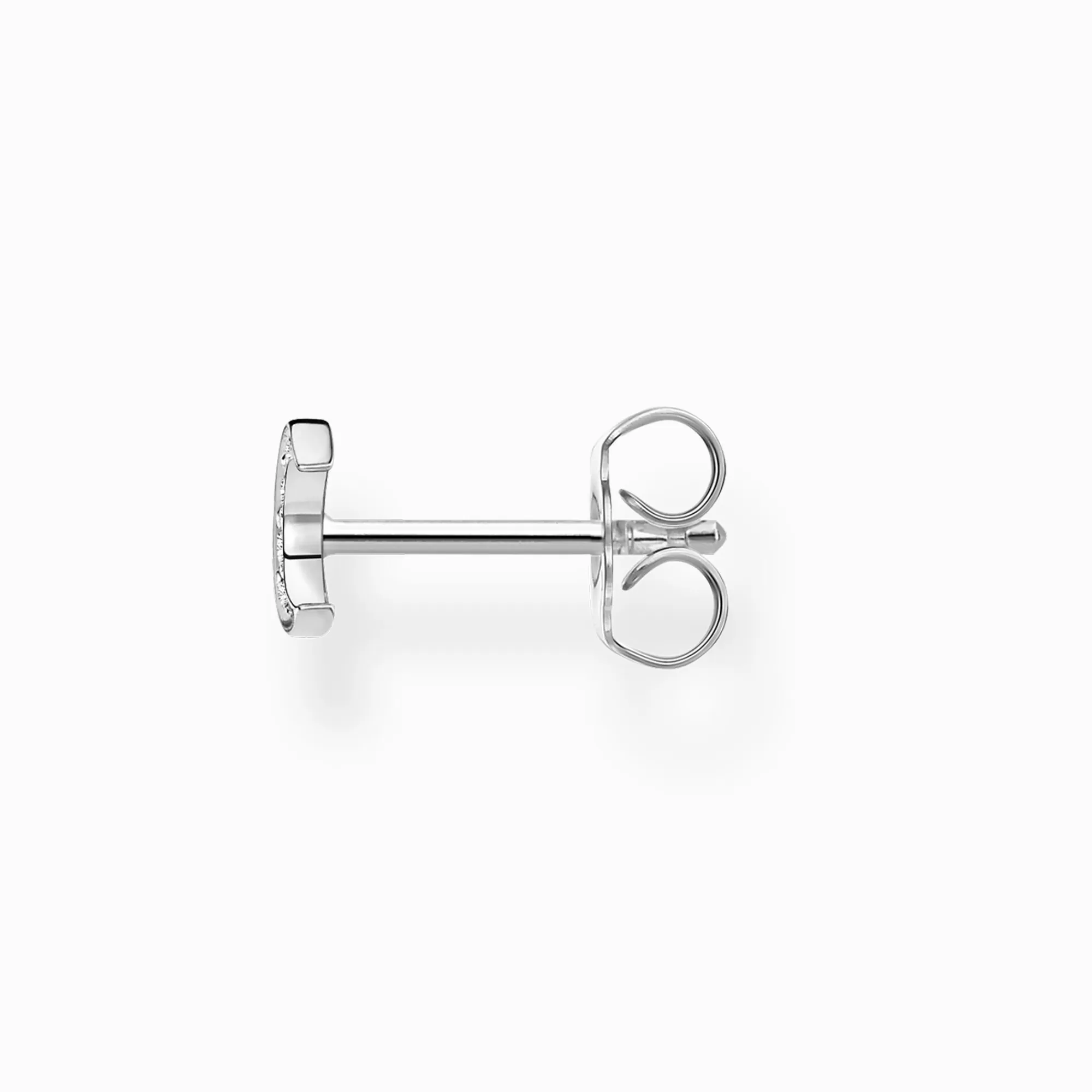 Cheap THOMAS SABO Clou d'oreille unique lune pavé argent