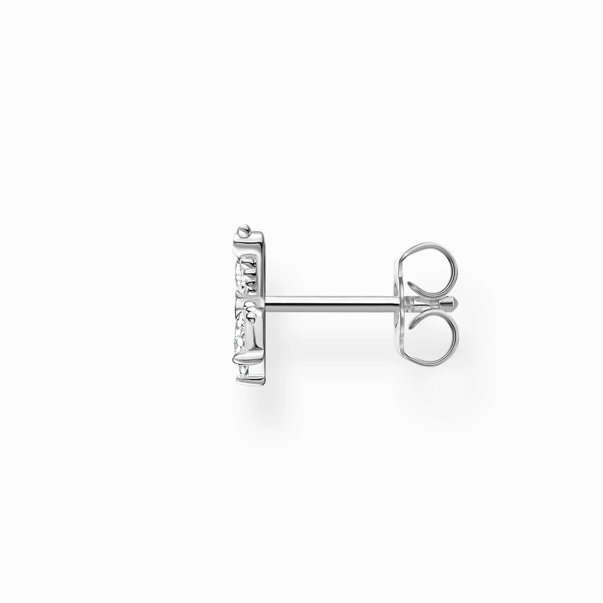 Hot THOMAS SABO Clou d'oreille unique papillon pierres blanches