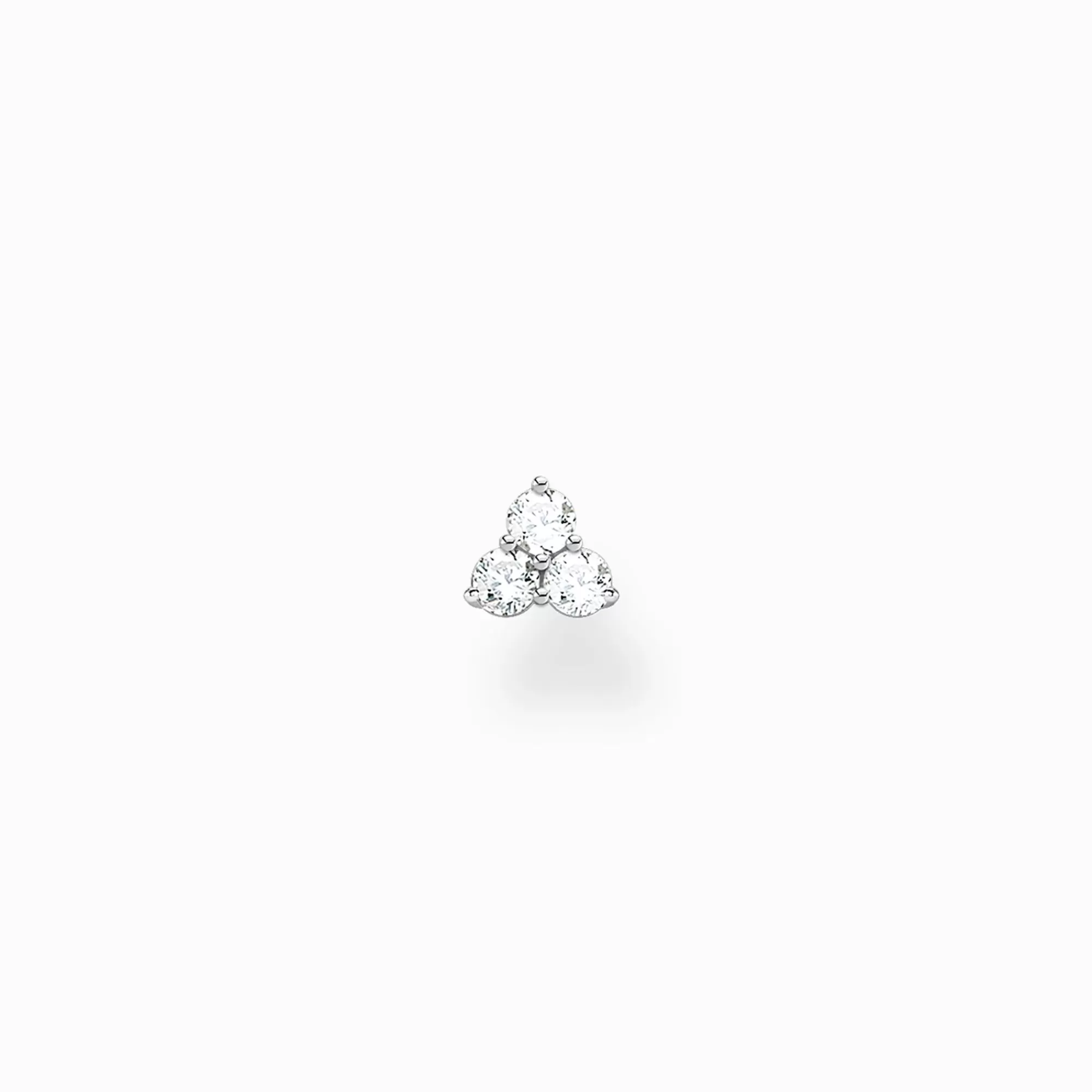 Cheap THOMAS SABO Clou d'oreille unique pierres blanches argent