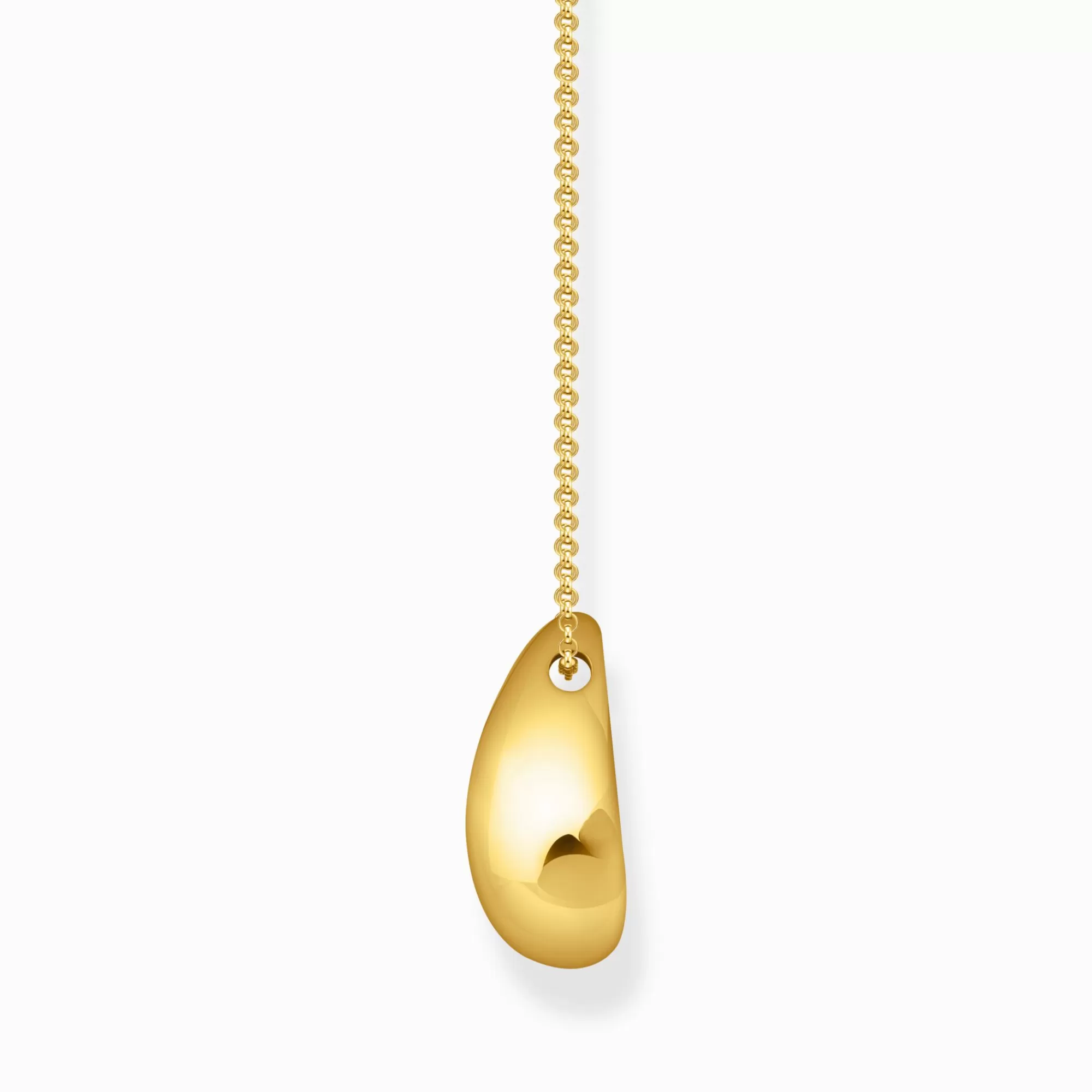New THOMAS SABO Collier plaqué or avec pendentif en forme de goutte organique