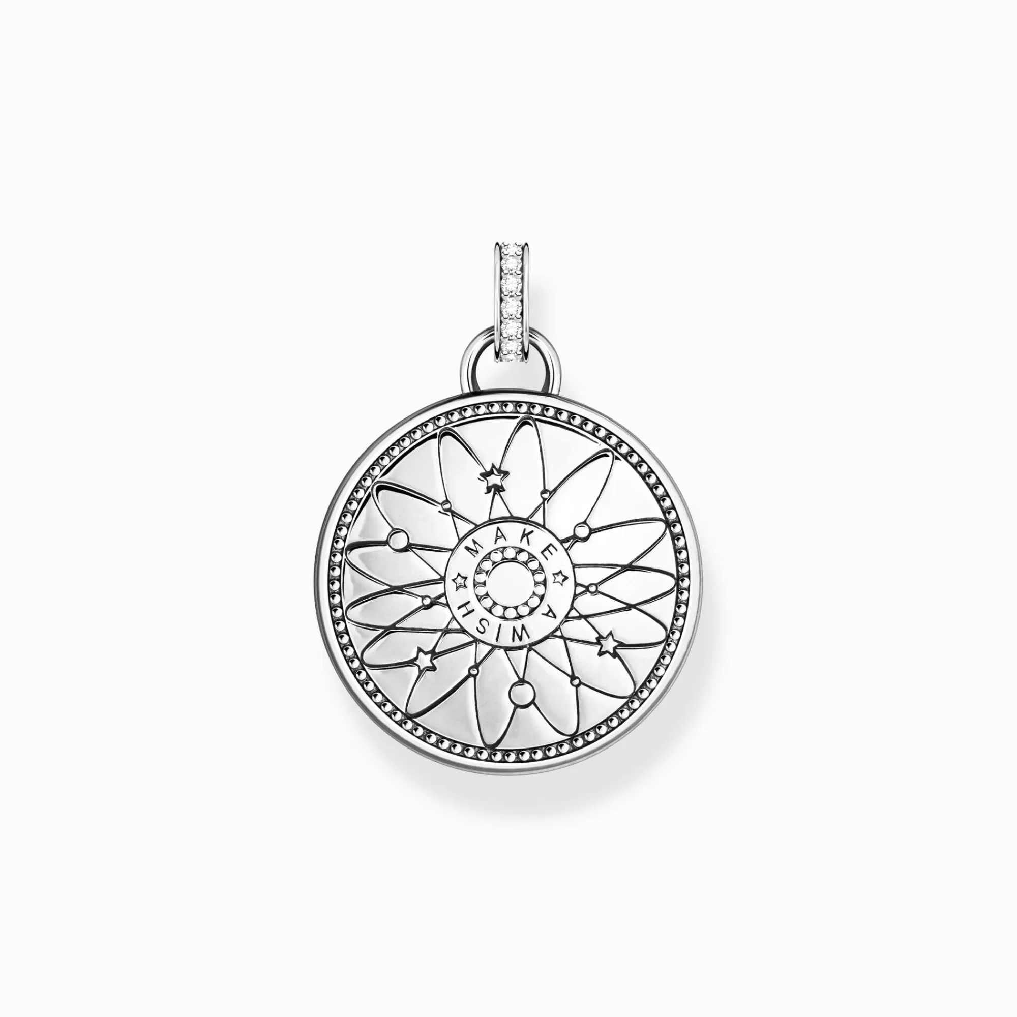 Fashion THOMAS SABO Pendentif en argent Roue de la fortune avec symboles cosmiques